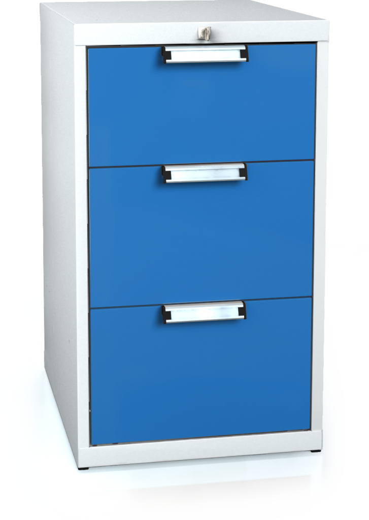 Universal cabinet for workbenches 840 x 480 x 600 - 3x drawer